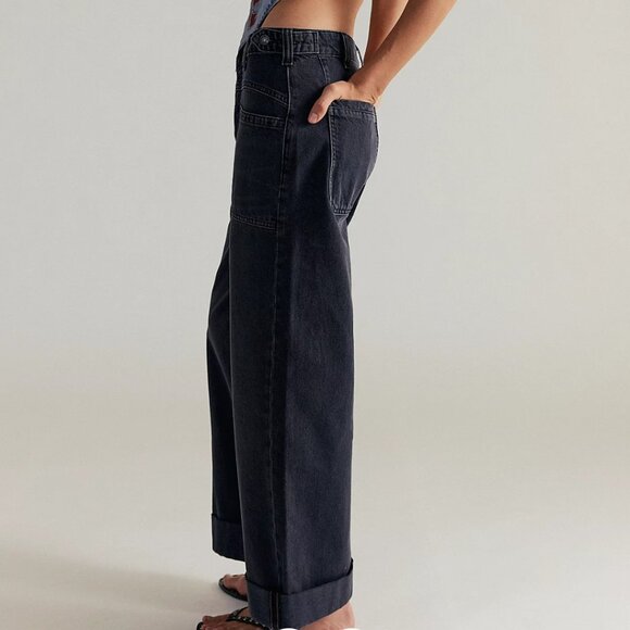 We The Free FREE PEOPLE  cuffed jeans - Picture 3 of 4